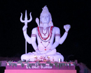 Devotees worship Lord Shiva to celebrate Shivaratri at Kanchinadka Crematorium